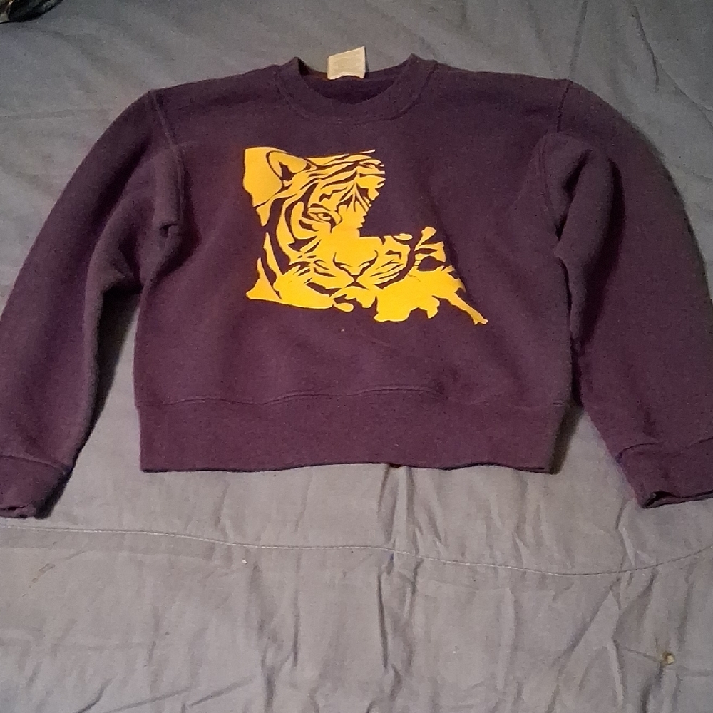 Purple Tiger Graphic Women's Sweater